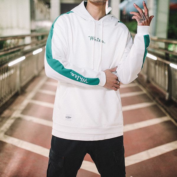 

men's hoodies & sweatshirts brand for men oversized hip hop sweatshirt streetwear autumn hooded casual pullover male hoody, Black