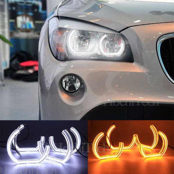 

led angel eyes for x1 e84 2009 2010 2011 2012 2013 2014 2020 halogen headlight car lights accessories halo 3d dtm lci style