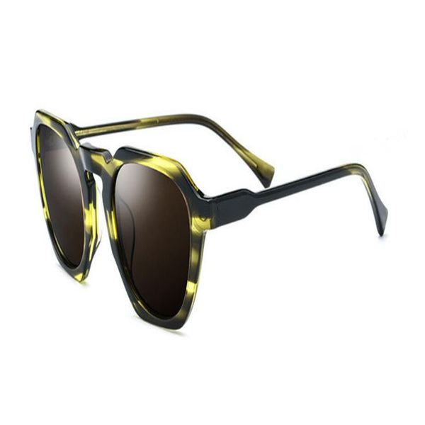 

brand design fashion acetate full rim uv400 protection polarized sunglasses frame goggle for driving sunglasses eyewear, White;black