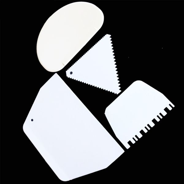 

4шт сливки шпатель скребок набор торт выпечка инструменты лезвия украшения главная силикон