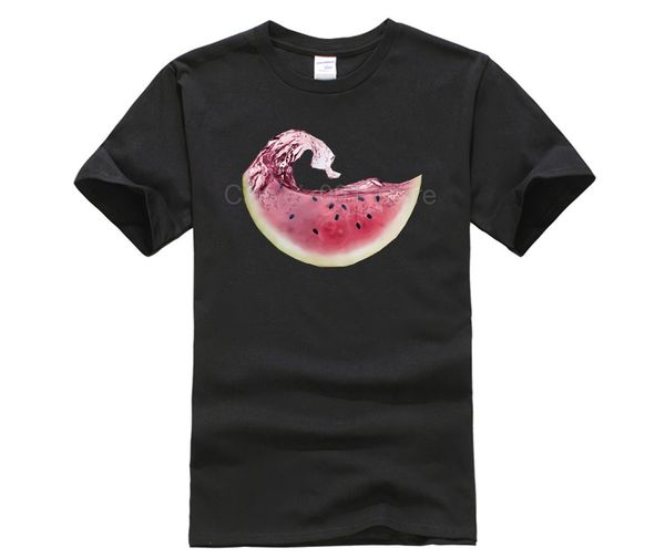 

fashion mens short sleeve t shirt summer men watermelon print base o neck female 100% cotton all tshirt men