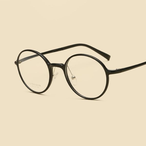 

w-137 computer goggles women eyeglasses frames male myopia optial prescription brand circular glasses eyewear reading glasses, Black