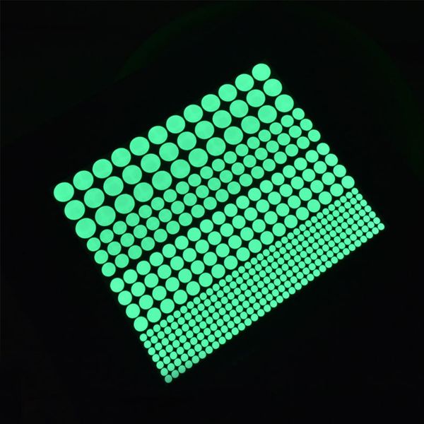 

407pcs night wall stickers round fluorescent stickers child room decoration