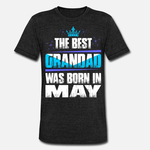 

the grandad was born in may t shirt men character short sleeve s-3xl outfit crazy fashion summer natural shirt