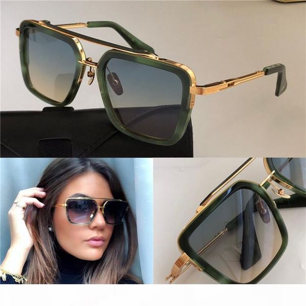 

new luxury designer sunglasses seven men vintage fashion style square frame outdoor protection uv 400 lens eyewear with case, White;black