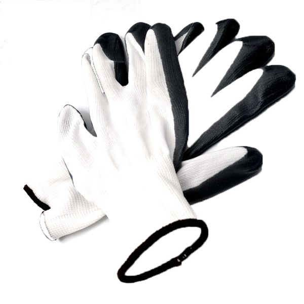 

construction latex work nitrile coated hand gloves, Blue;gray