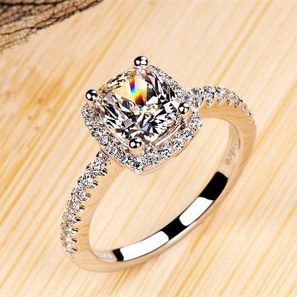 

wedding rings 2021 fashion high-grade aristocratic jewelry women personality zircon birthday gift ladys 367867, Slivery;golden