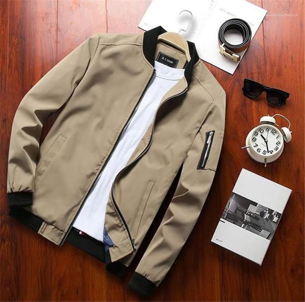 

hop slim stand collar plus size long sleeve man coats casual streetstyle business men outerwears with zipper men jackets hip, Black;brown