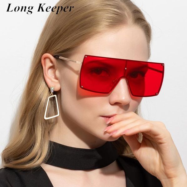 

2020 new oversized sunglasses women big frame square flat sun glasses female vintage shades uv400 lunette de soleil femme, White;black