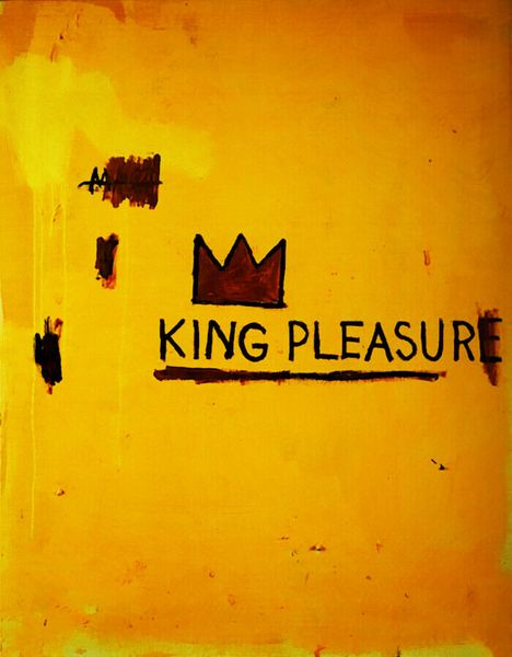

jean michel basquiat king pleasure home decor handpainted &hd print oil painting on canvas wall art canvas pictures 200816