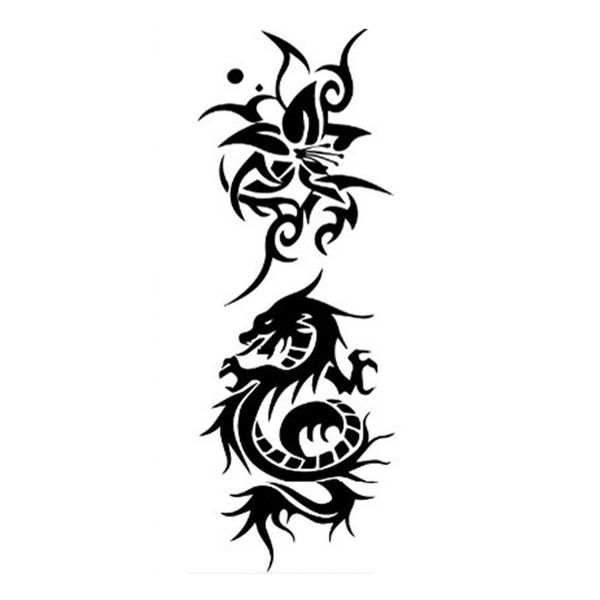 

50pcs trendy temporary tattoo for man and woman tattoo waterproof makeup flower stickers dragon tattoo body art