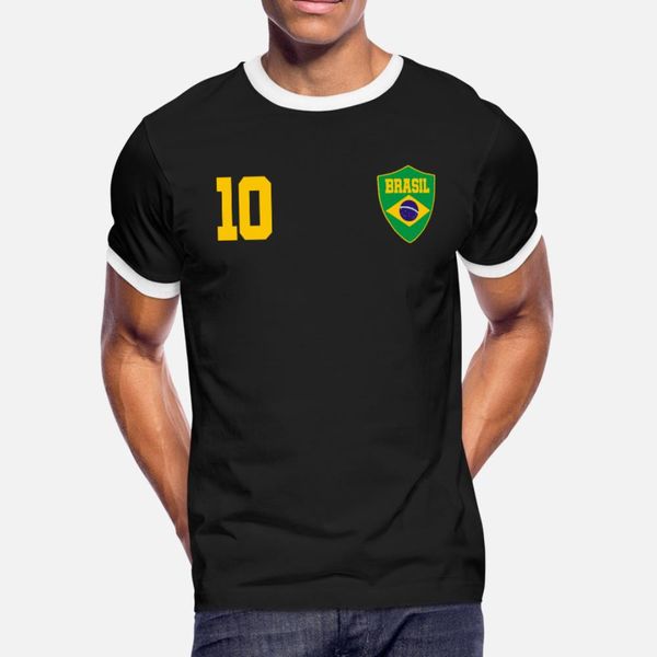 

brazil football jersey t shirt men custom 100% cotton plus size 3xl clothes sunlight fashion spring leisure shirt