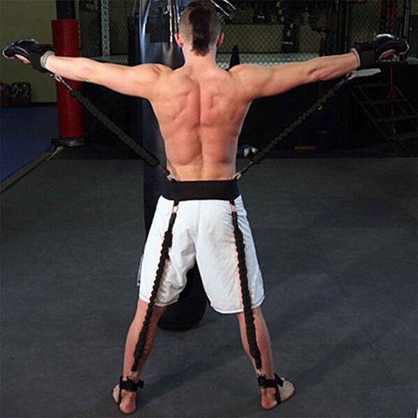 

группа тренировки ралли бокса рука скакалка набор латексной трубка маневренность тренер фитнес сопротивление тренажерного зала 12шт нога сил