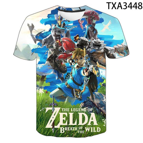 

new zelda clothing wild street anime trend quality 3d print shirts harajuku comics hentai men clothing
