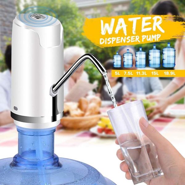 

portable water bottle pump usb charging automatic drinking electric water dispenser bottle switch for pumping device