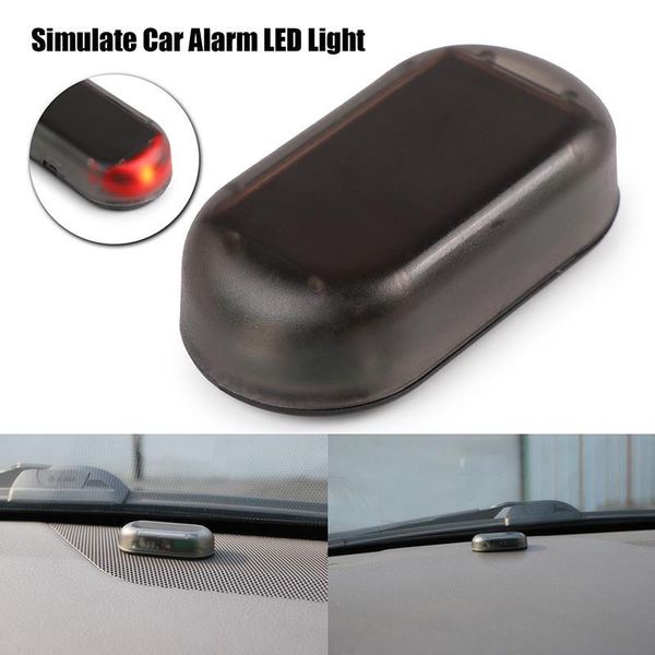 

onever 12v solar car fake security light simulated dummy alarm wireless warning caution lamp anti-theft led flashing imitation