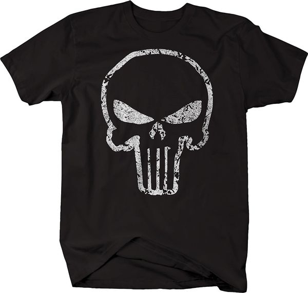 

2019 new fashion cotton t-shirt punisher skull ghost shadow american sniper t-shirt casual tee shirt