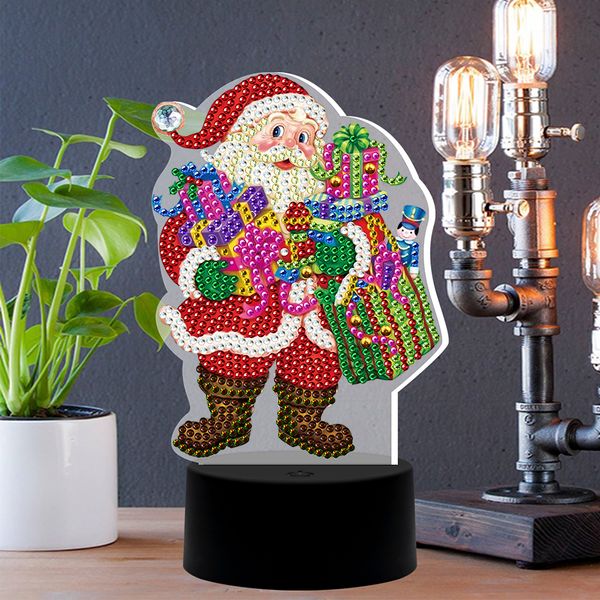 

diy led diamond painting night light 7 color lamp pad acrylic board religion special shaped diamond embroidery christmas light