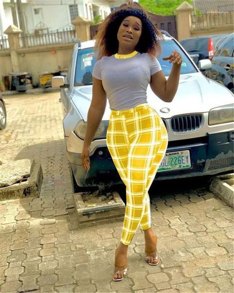 

plaid printed crew neck casual womens suits street style woman clothing womens clothing 2 piece set summer, White