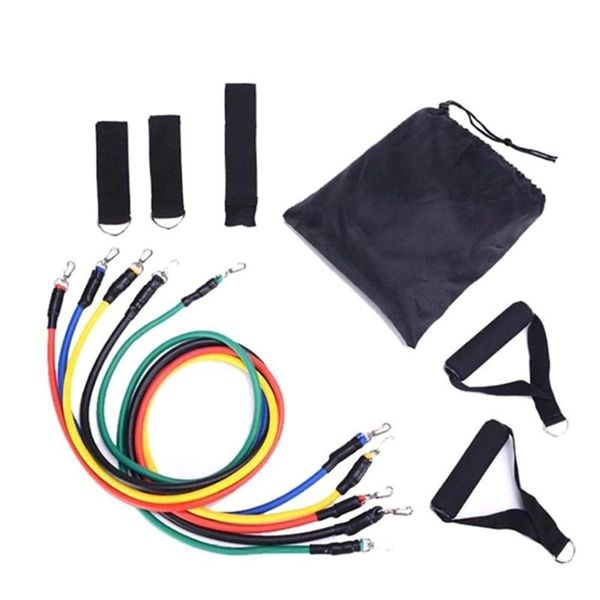 

11-piece set натяжной тросовые фитнес многофункциональный натяжной костюм тренировка мышц пояс эластичный рукав bands set