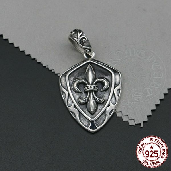 

100% 925 sterling silver pendant personality fashion classic punk jewelry generous simple versatile anchor shape to send lover