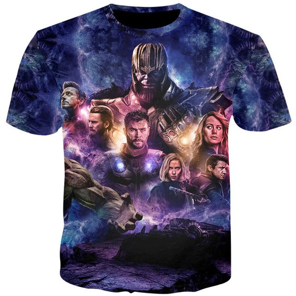 

youthup summer men cool thanos character men 3d print shirts hentai kawaii funny men clothing