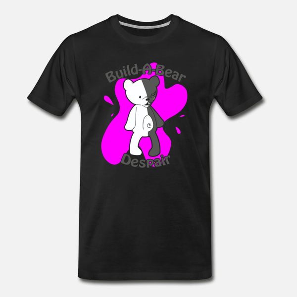 

monokuma t shirt men character cotton round collar unique interesting building spring outfit shirt
