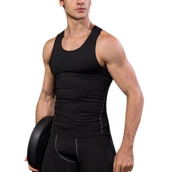 

men's sport running shirt gym fitness vest quick dry basketball jerseytraining t shirt jogging clothing, Black;blue