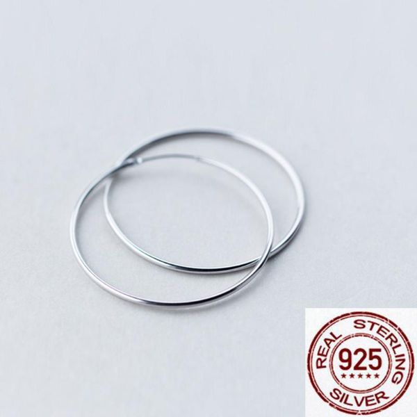 

fashion 925 silver hoop earrings for women large hoop earrings allergy free, Golden;silver