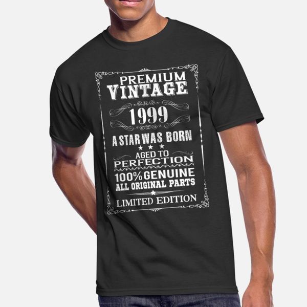 

premium vintage 1999 t shirt men customized short sleeve s-xxxl outfit anti-wrinkle new style spring autumn normal shirt