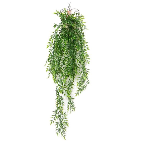 

75cm artificial green plant vines wall hanging fake leaves plant for home garden decoration hanging plants green leaves
