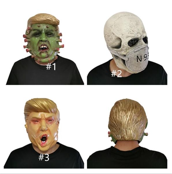 

us president mr.donald trump latex mask designers full face masks costume party halloween overhead mask skull scary character mask d81706