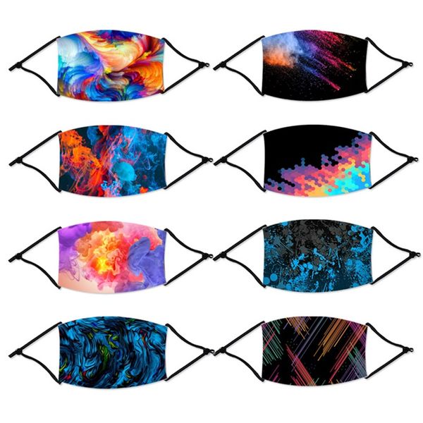 

printing protect dustproof face mask washable adjustable mascarilla cloth cycling earloop foldable respirator woman and man 4 2zyg e2