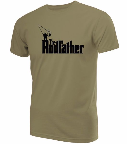 

2019 fashion the rodfather printed t-shirt ~ novelty birthday present or gift fisher angling men's tees
