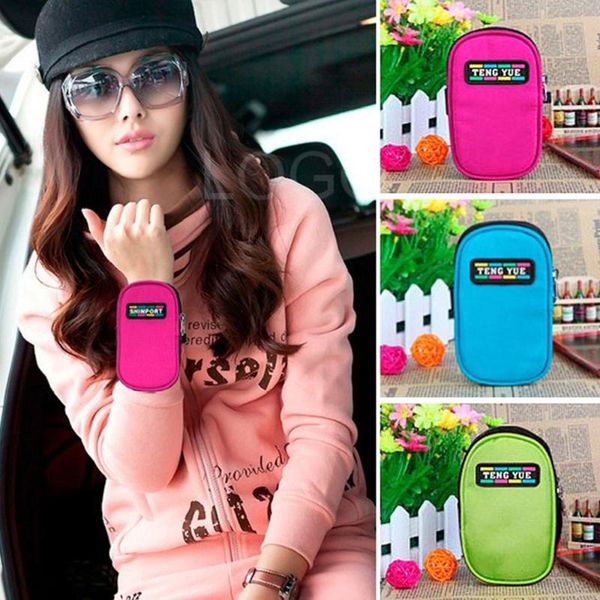 

new running sport wrist bag arm mobile phone key package children coin purse cycling portable hiking fishing bolsa accessories