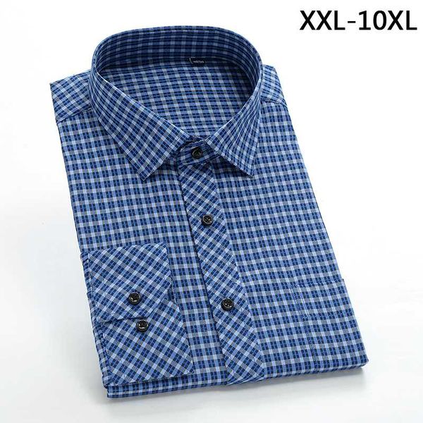 

cotton plaid and striper new fashion men long sleeve dress shirts big man high qualtiy plus size 42 43 44 45 46 47 48 49 50, White;black