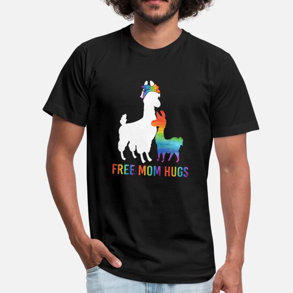 

mom hugs mama llama gifts s t shirt men designer tee shirt o neck homme cute new style summer normal shirt