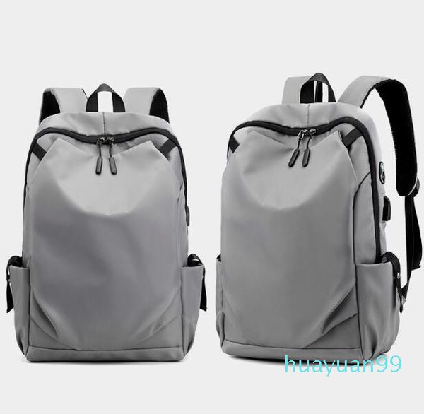 

new-nylon large capacity travel bag schoolbag usb backpacks