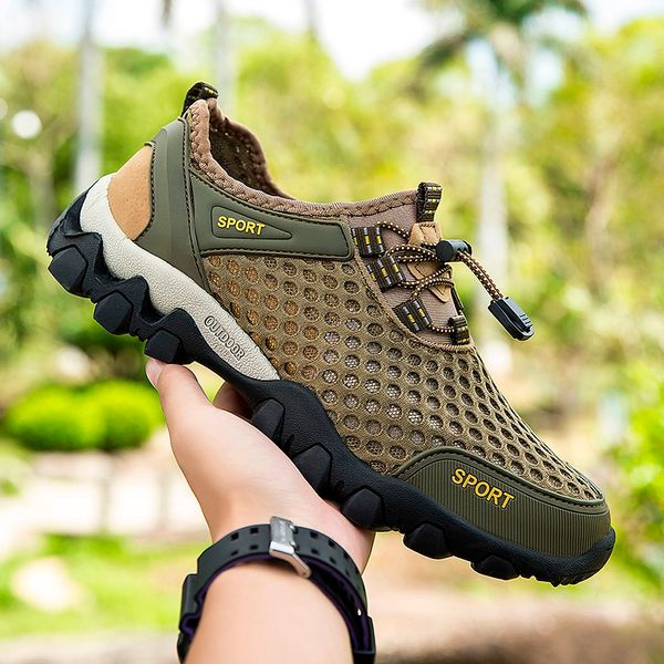 

2020 new brand fashion outdoors sneakers waterproof men's shoes men combat desert casual shoes zapatos hombre big size 38-46, Black