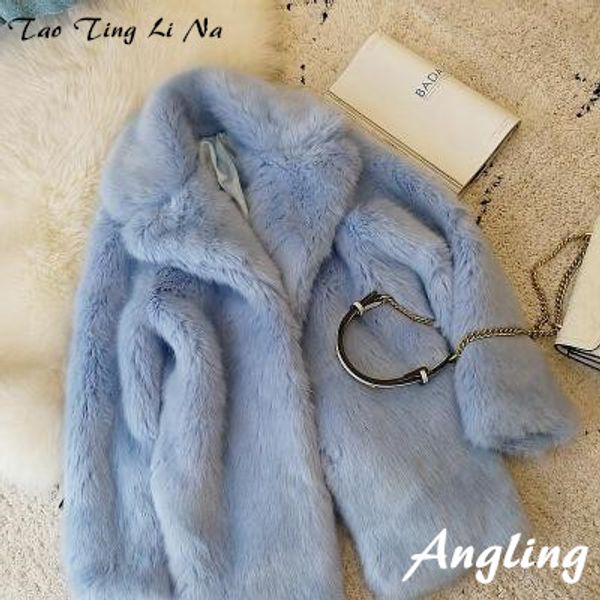 

2020 new style high-end fashion women faux fur coat s8, Black