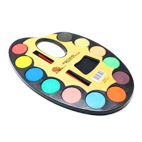 

искусство пигментные твердая акварельные краски 12 цветов художественные принадлежности акварельные краски set