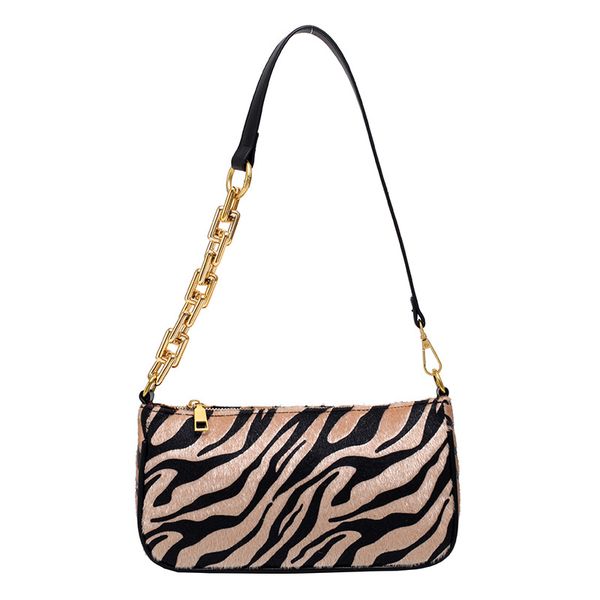 

women shoulder underarm bag 2020 autumn and winter new fashion wild retro leopard portable bag ladies velvet chain sling