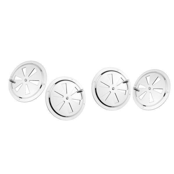 

4pcs 316 stainless steel round boat louver air vent ventilation gille cover