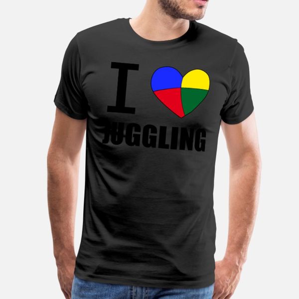 

i love juggling juggler saying heart t shirt men cute tee shirt crew neck family cute new fashion spring autumn pattern