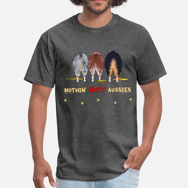 

nothin' butt aussies t shirt men designer cotton o-neck basic solid fitness new style summer slim shirt