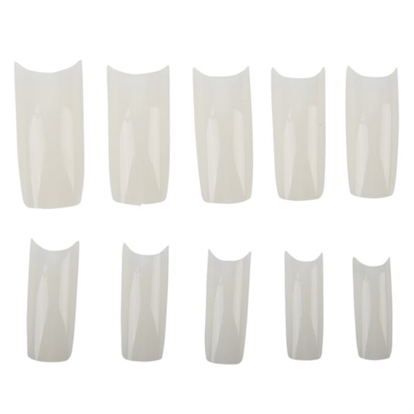 

false nails 500 french acrylic artificial tips nail art, Red;gold