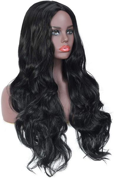 

4x4 lace closure/fake scalp wigs pre plucked body wave human hair wigs 24 inch wig 150% density remy hair, Black;brown