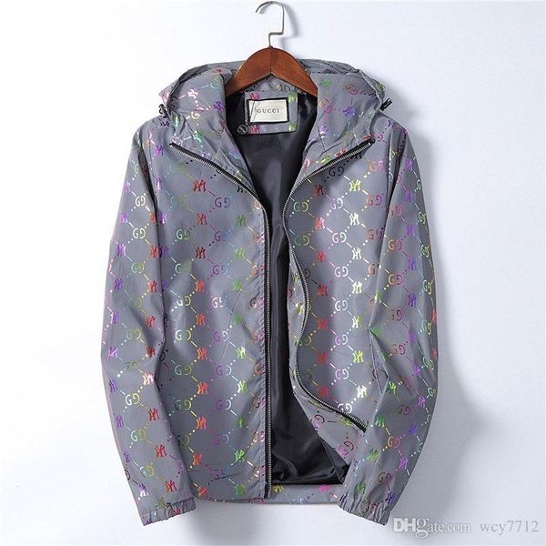 

mens designer jacket windbreaker long sleeve mens jackets hoodie clothing zipper with animal letter pattern plus clothes casual jacket, Black;brown