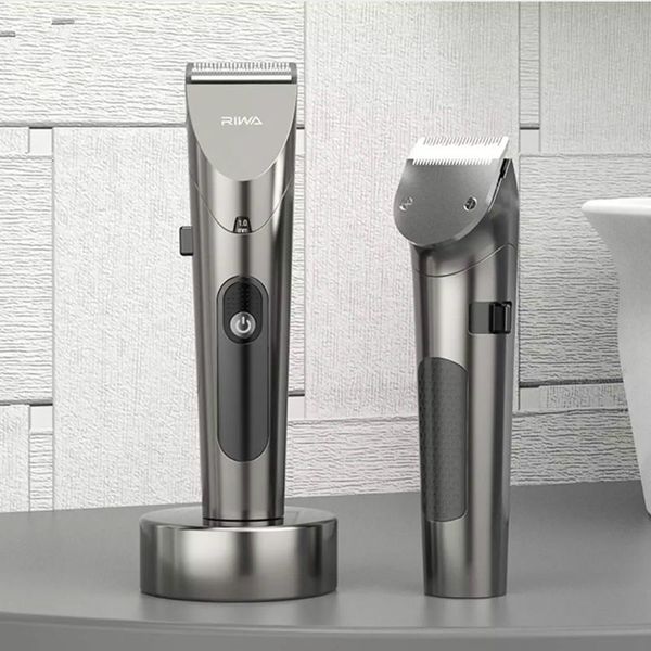 

2020 new xiaomi riwa hair clipper personal electric trimmer rechargeable strong power steel cutter head with led screen washable56