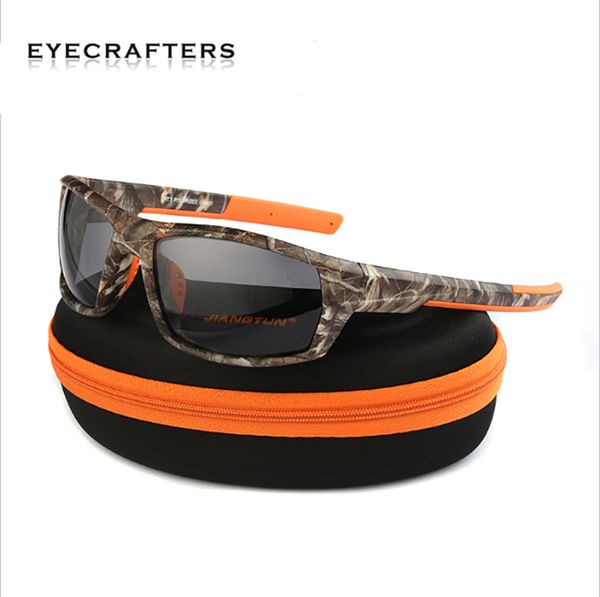 

men women camo camouflage frame sport sun glasses brand designer polarized sunglasses fishing eyeglasses masculino, White;black